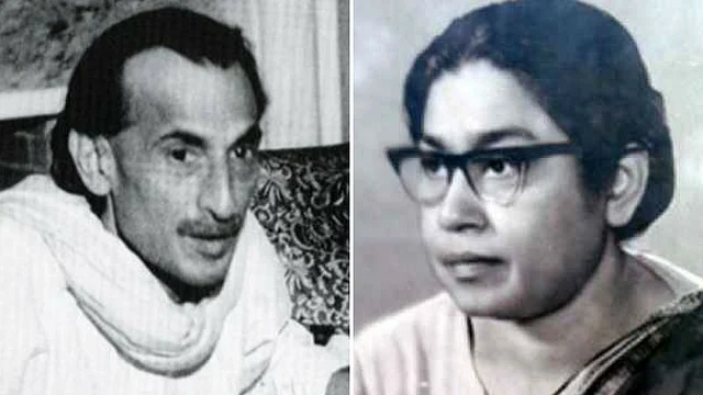 Acharya Kripalani and Sucheta Kripalani. 