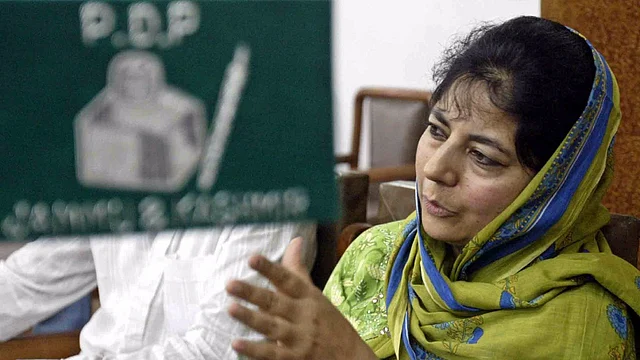 Mehbooba Mufti, Jammu and Kashmir Chief Minister. 