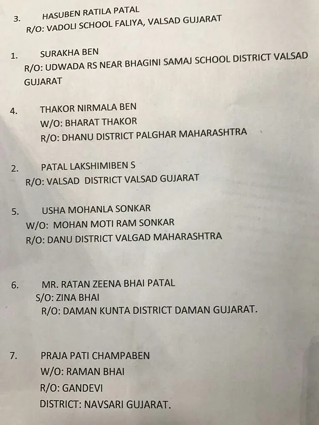 List of those killed in the attack.