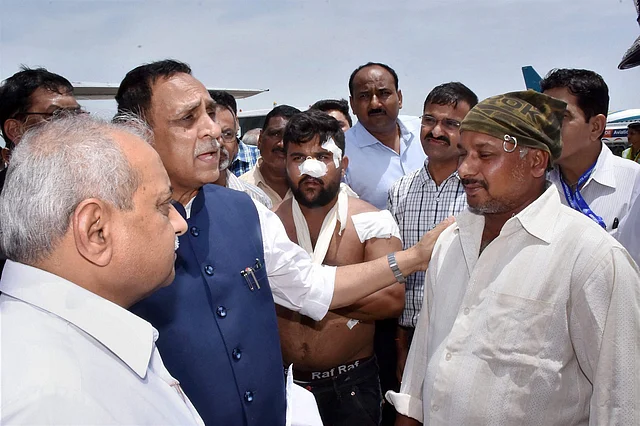 Saleem with Gujarat chief minister Vijay Rupani. (Photo: PTI)