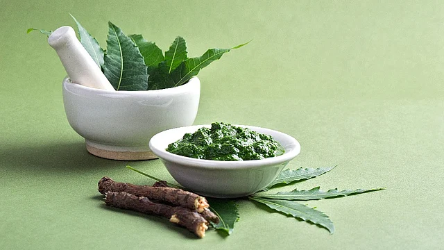 Neem has antibacterial and antifungal properties.