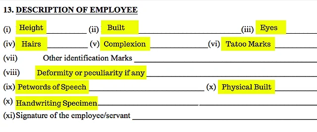 Why aren’t employers mandated to be verified by the police? A sample shows the police verification form for domestic is replete with bias.
