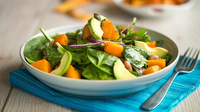 Spinach salad comes in all shapes and sizes. 