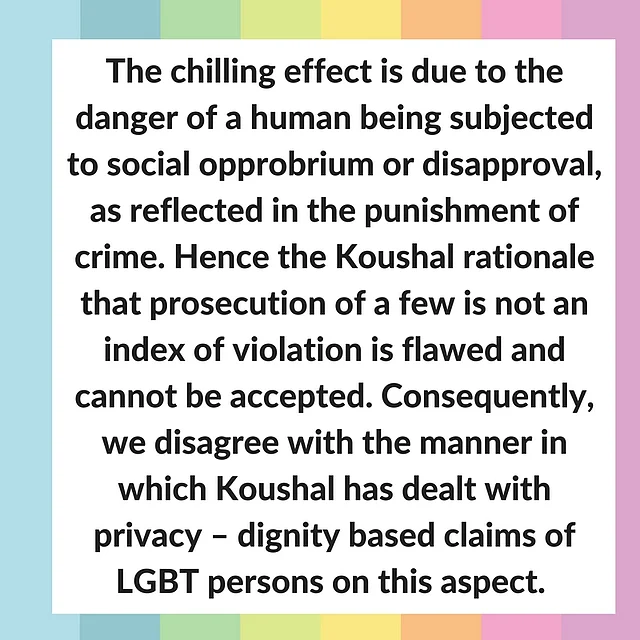 Extract from Justice Chandrachud’s observation