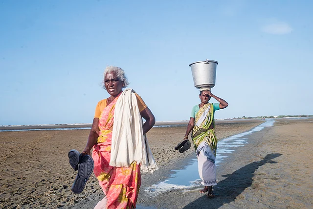 The life of fisher women is harsh and vulnerable in Dhanushkodi. While the marriage of a girl is seen as the most important aspect of her life, the abandoned women receive no respect in society and hardly go for a second marriage.