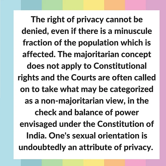 Extract from Justice Chandrachud’s observation