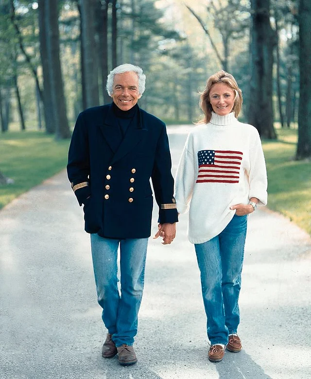 Ralph and Ricky Lauren in Bedford, NY, 1996, clicked by photographer Victor Skrebneski.