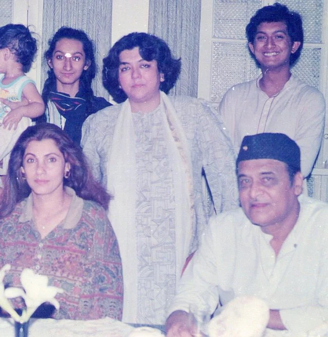 Kalpana Lajmi with Bhupen Hazarika and Dimple Kapadia. 