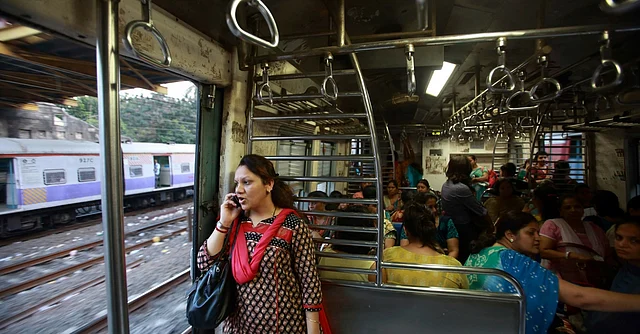 Ladies Compartment in a Mumbai local.