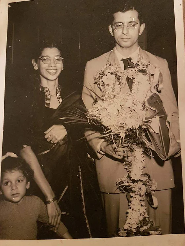 Nissim Ezekiel, his wife, and their daughter Kavita.