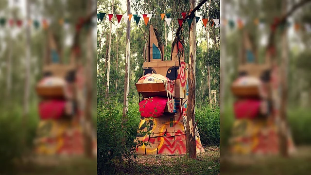 There were art installations to give people something to admire and think about.