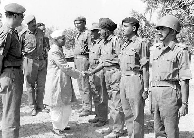 Lla Bahadur Shastri gave India the slogan <span style="background-color: rgb(255, 255, 255); white-space: pre-wrap;">‘Jai Jawan, Jai Kisan’.</span>