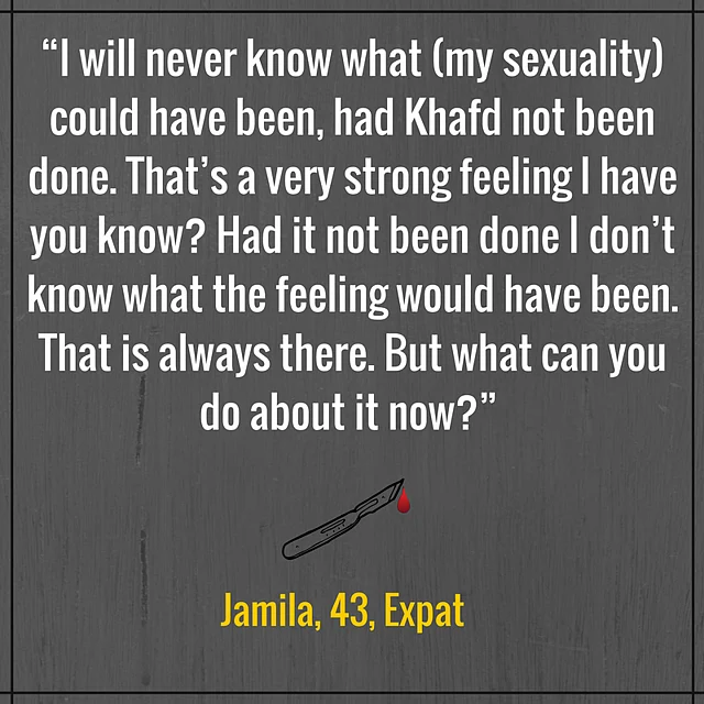 Anecdote from the WeSpeakOut survey on FGM in India. 