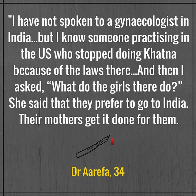 Anecdote from the WeSpeakOut survey on FGM in India. 