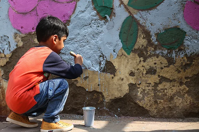 “The basic theme of the art project is to portray women we have met across the whole journey who faced certain circumstances and emerged as victorious,” said Srishti Bakshi.