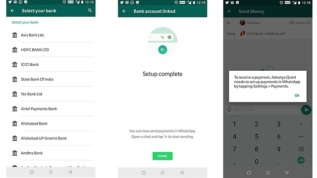 Add the bank for UPI payment, and activate the feature on your phone. 