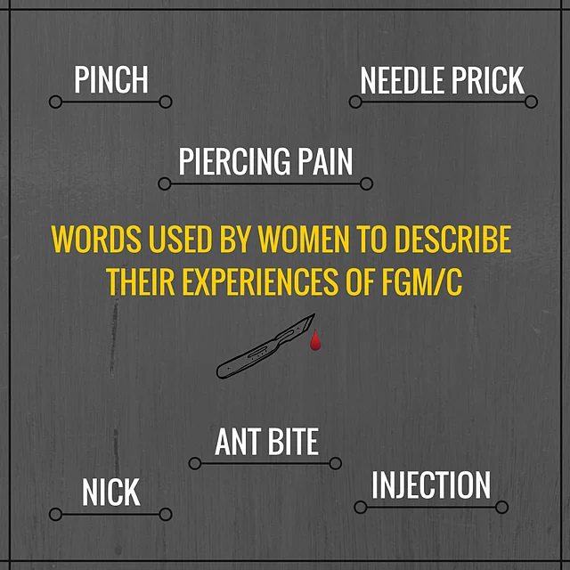 Anecdote from the WeSpeakOut survey on FGM in India. 