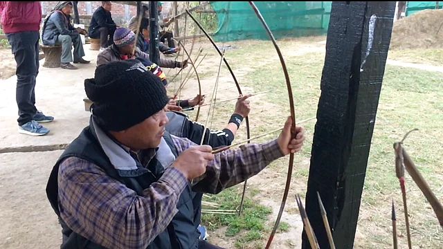 Fifty archers take part in the game daily. 