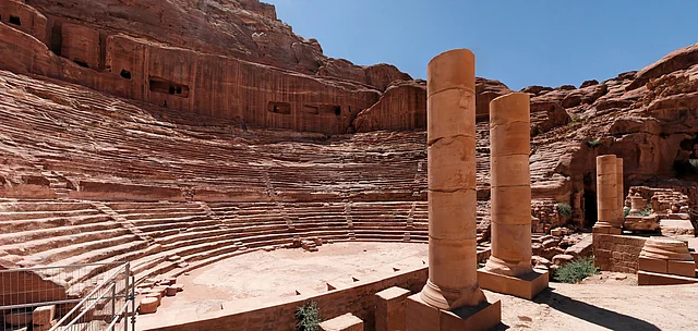 Petra theatre In Jordan. 