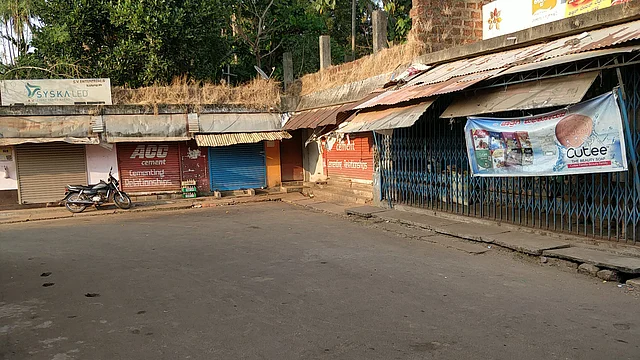 As the BJP rally was underway, many Muslim shops in the area remained shut.