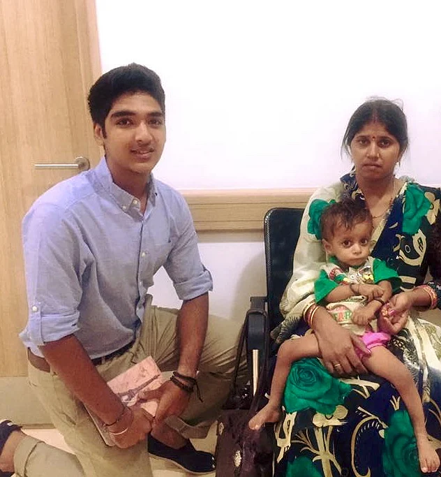 With Genesis Foundation kids at Jaypee Hospital, Greater Noida.