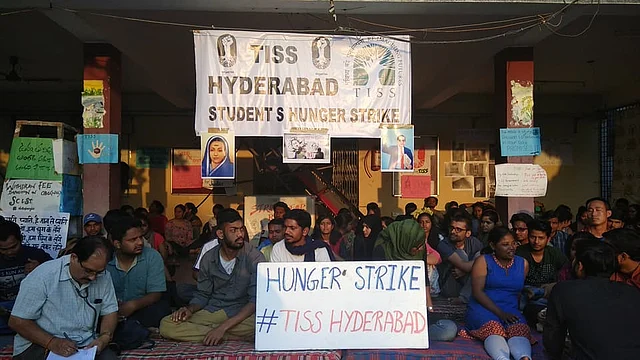 Students are protesting across all four TISS campuses.