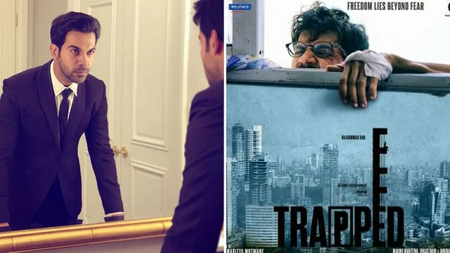 Actor Rajkummar Rao in the film <i>Trapped.</i>