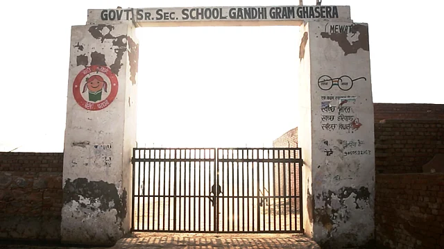 Where Mahatma Gandhi came to visit Muslims of Ghasera, is now a school. 