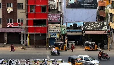 Chennai: Shops remain shut during a DMK-led shutdown strike over the Centre