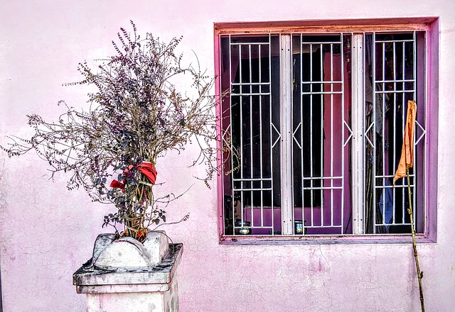 One of the three windows of the Devasthan, where the 8-year Kathua rape victim was confined for six days.
