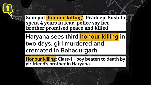 Killing in the name of ‘honour’.