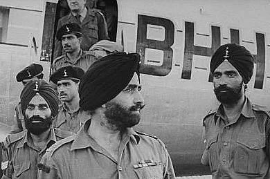 Indian troop deployed during the crisis in Vietnam, Cambodia and Laos
