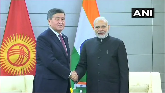 Prime Minister Narendra Modi held a meeting with President of Kyrgyzstan Sooronbai Jeenbekov