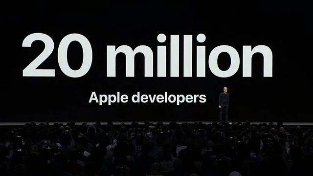 20 millions app developers for Apple. Wow!