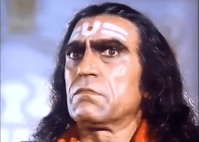 Amrish Puri as Bhairo Nath in <i>Nagina</i>.
