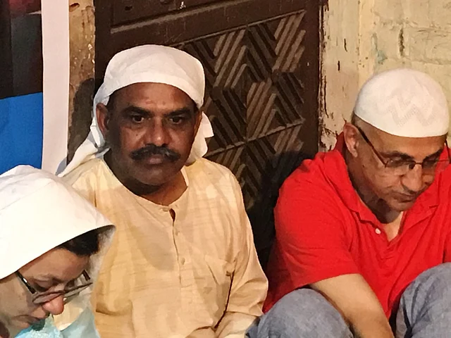 Ankit’s father, Yashpal, at the Iftar. 