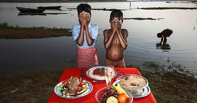 The images drew flak for looking like a propagation of ‘poverty porn’.