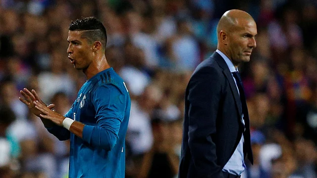 File photo of Cristiano Ronaldo (left) and Zinedine Zidane.