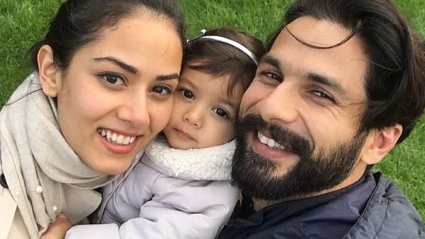 Mira Rajput, Misha and Shahid Kapoor share a cute moment.