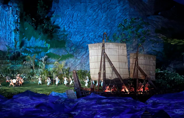 The opening ceremony showcased the Indonesian culture.