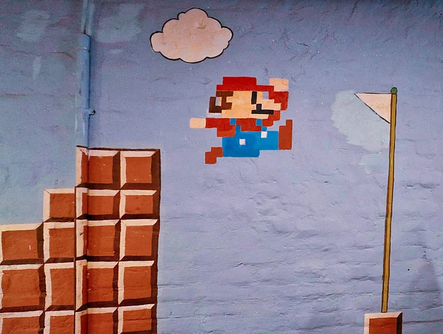 Mario’s quest to get his princess.