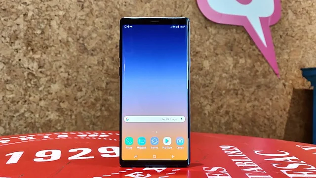 The Samsung Galaxy Note 9.