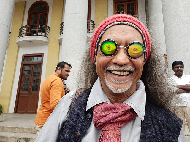 A happy man in Bengaluru after Supreme Court’s verdict.