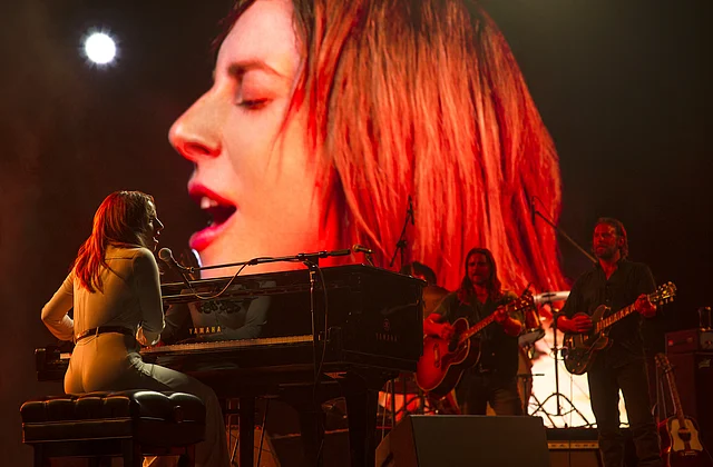 Bradley Cooper and Lady Gaga in <i>A Star Is Born</i>.