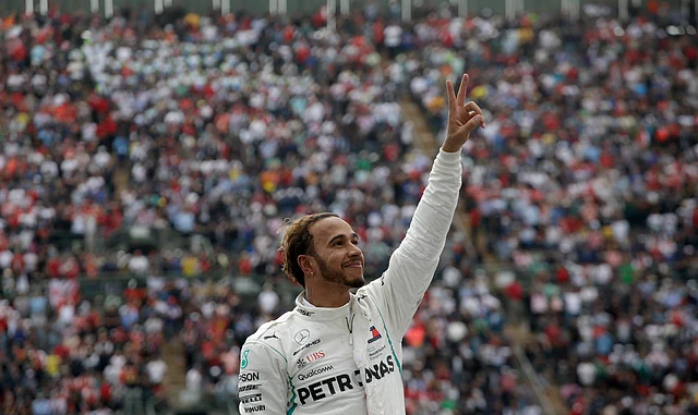 Lewis Hamilton won his fifth career F1 championship with a fourth-place finish Sunday.