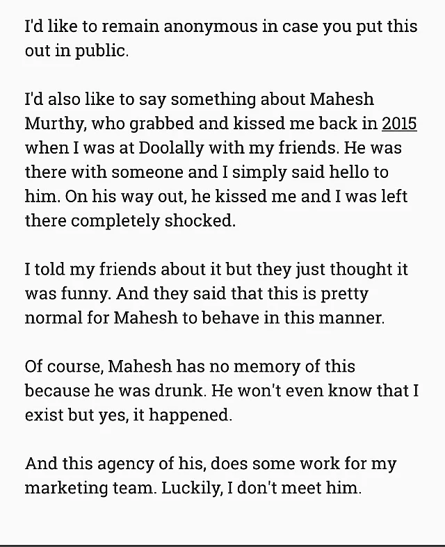This account was made public on 9 October on Twitter. 