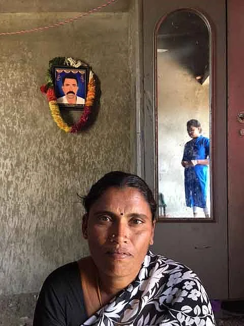 Narsamma with her daughter Sravanthi in Manimadde village, Nalgonda.