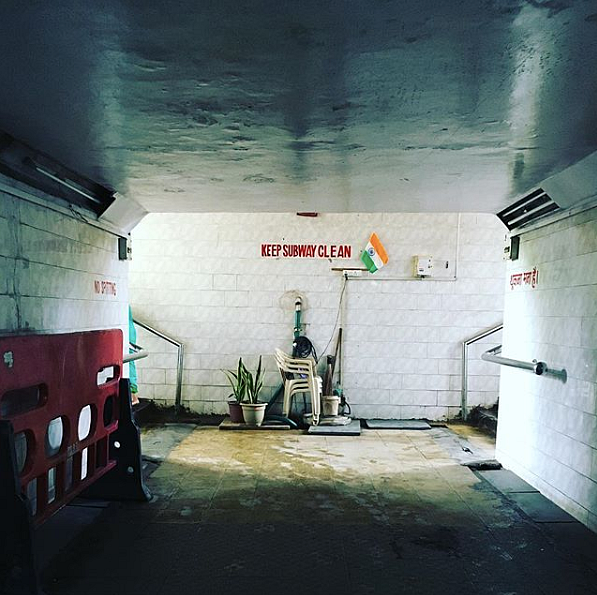 The office of a pedestrian subway’s proud caretaker 