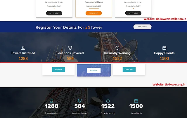 Both the websites are almost identical, barring a few design and structural changes. See the same number of towers installed etc.