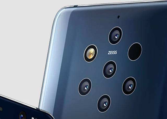 Five cameras at the back of a phone, check. 